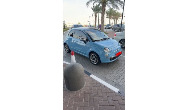 Fiat 500 2015 blue color used car
